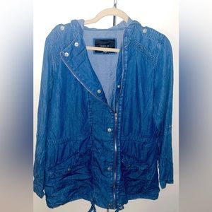 Mid-length Blue Jean Jacket